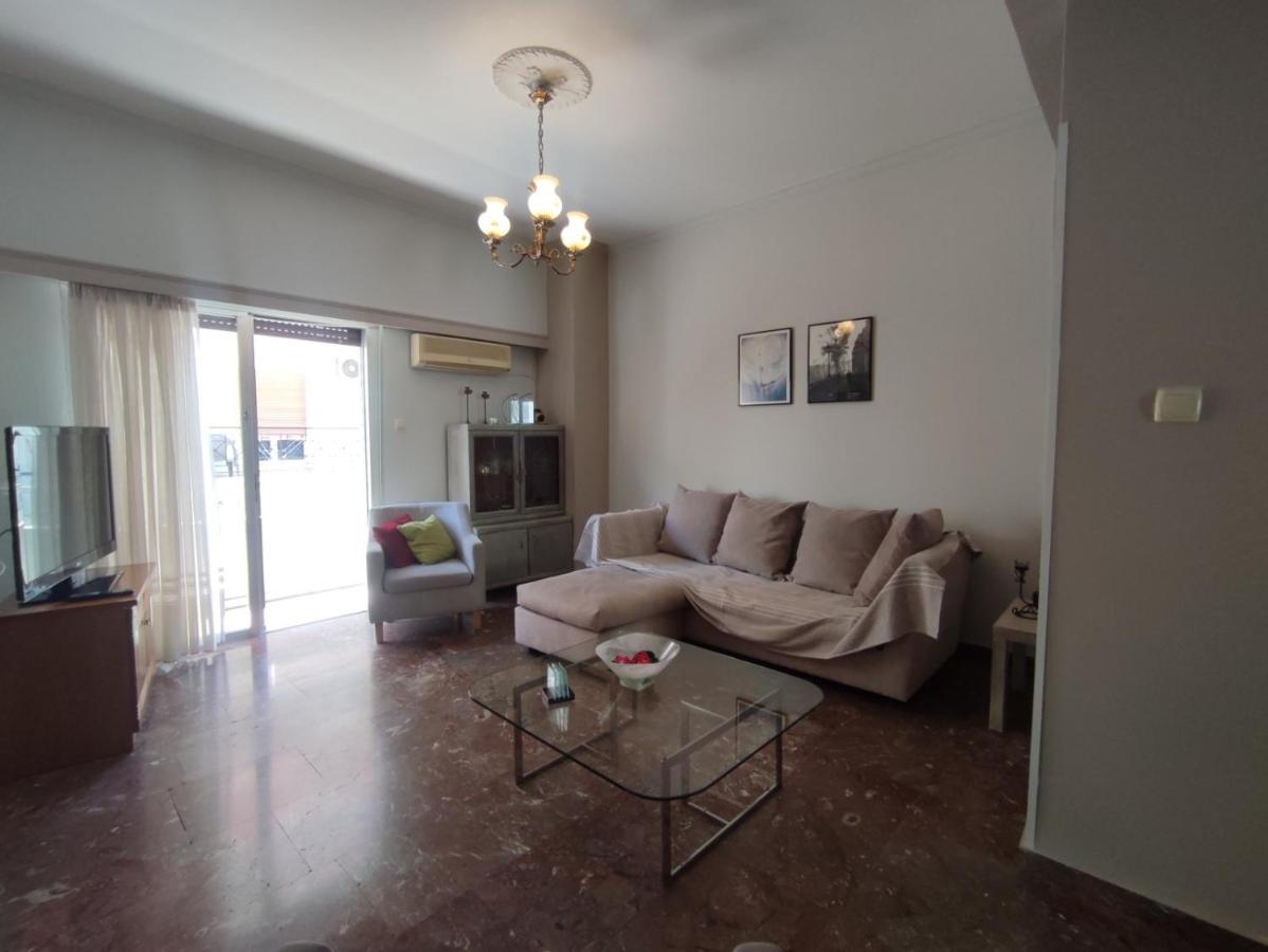 2 Br110 Sqm Free Parking Full Clima Apartment Patras Bagian luar foto